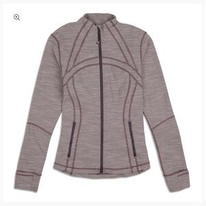Lululemon Wee Space Frosted Mulberry Black Jacket size 6